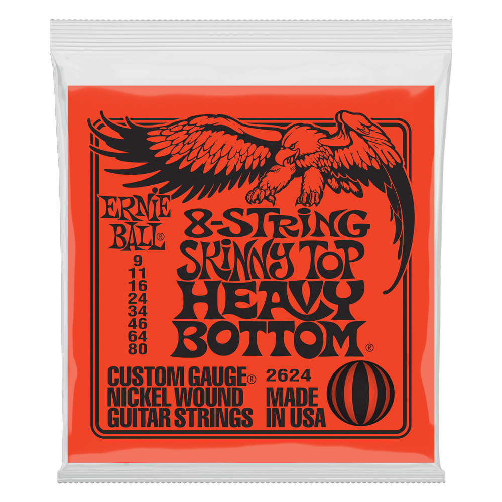 Ernie Ball 8-String Skinny Top Heavy Bottom .009 - .080