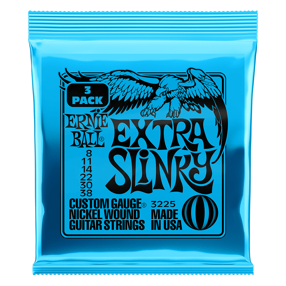 Ernie Ball Extra Slinky .008 - .038 3-Pack