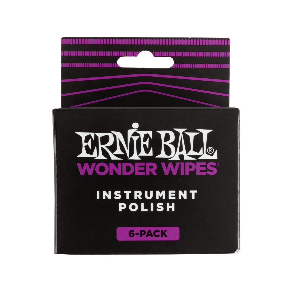 Ernie Ball Wonder Wipes Instrument Polish - 6 Pack