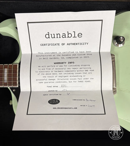 USED Dunable R2 2023 Swamp Ash Mint Marshmallow Northerner Guitars