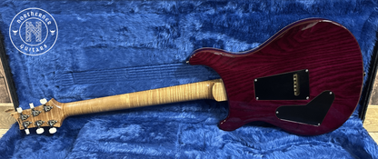 USED PRS Custom 24 Wood Library Quilt Top 2022 Aquableux Purple Burst