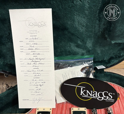 NEW Knaggs SSC T1 Steve Stevens Signature 2025 Pink w/ Pale Moon Ebony Fretboard - Northerner Guitars