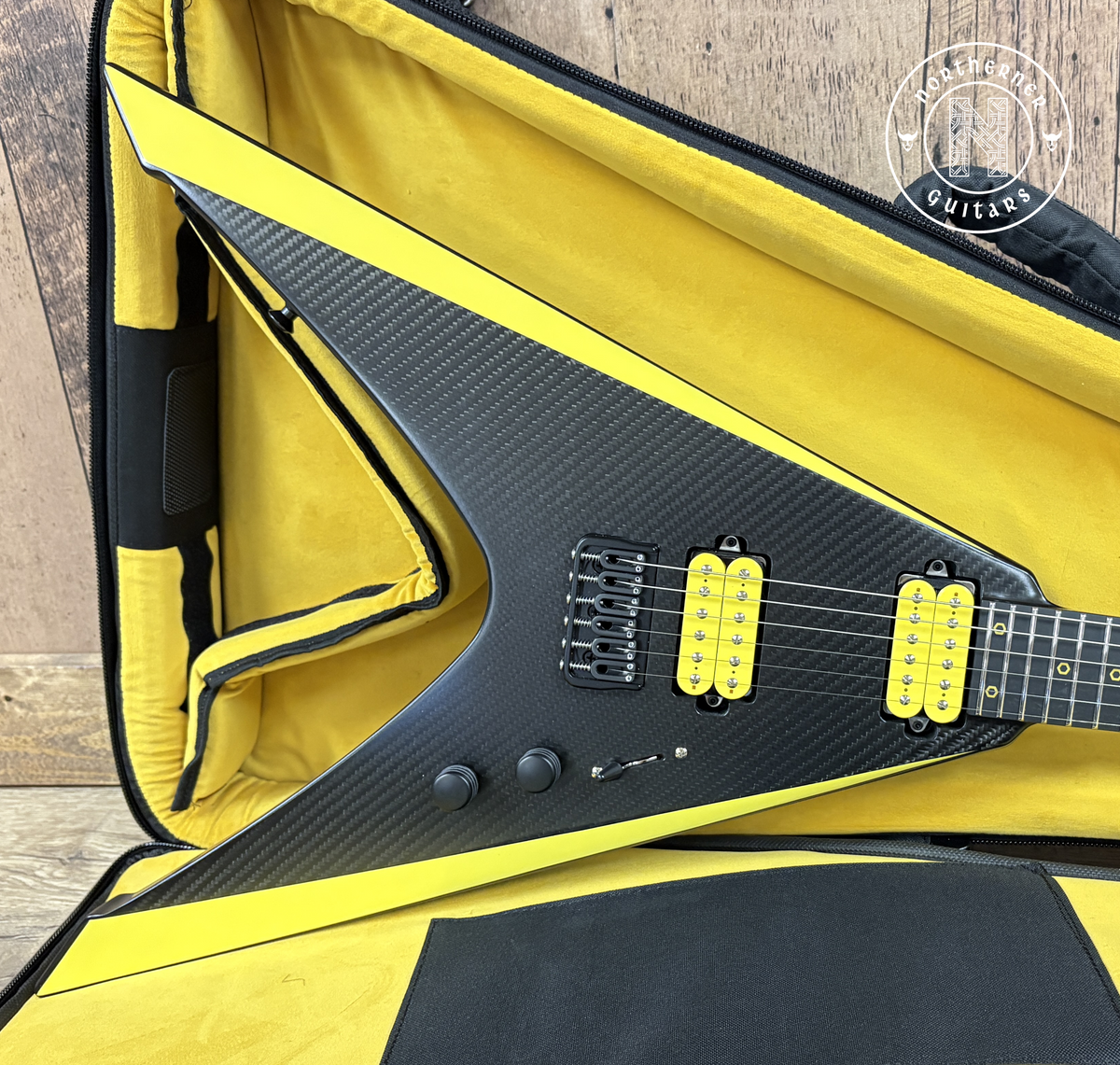 NEW Ruf Guitars Vinci 6 Open Carbon Yellow Bevels