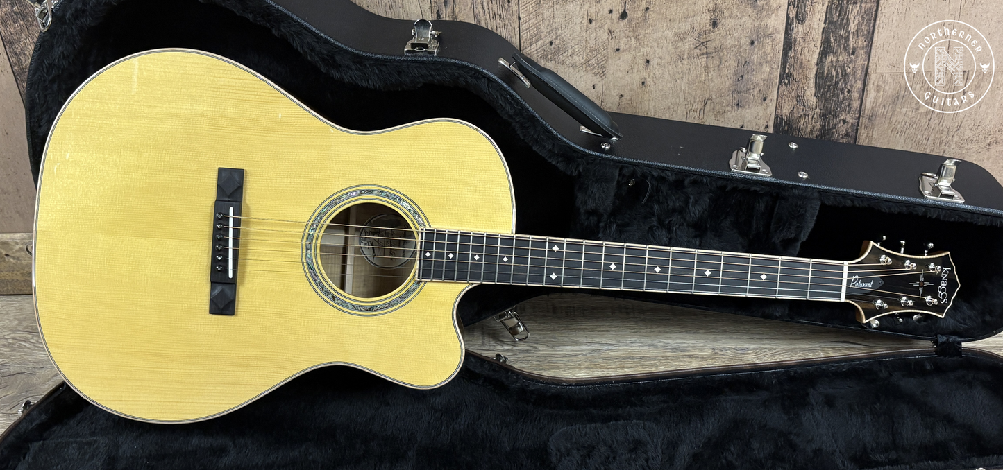 USED Knaggs Patuxent 2025 Curly Myrtle Back and Sides / Spruce Top