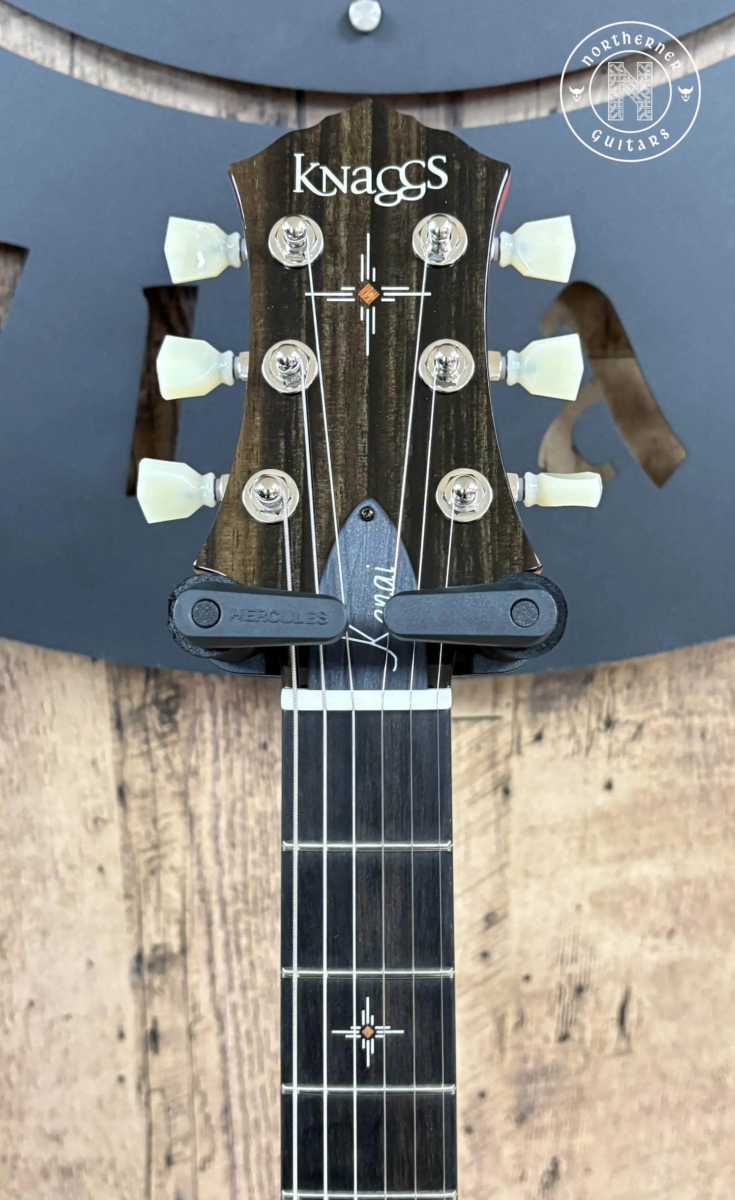 NEW Knaggs Kenai T1 Double Purfling 2025 Onyx Fade / Burgundy Fade w/ Matching Stained T1 Flame Maple Neck - Northerner Guitars