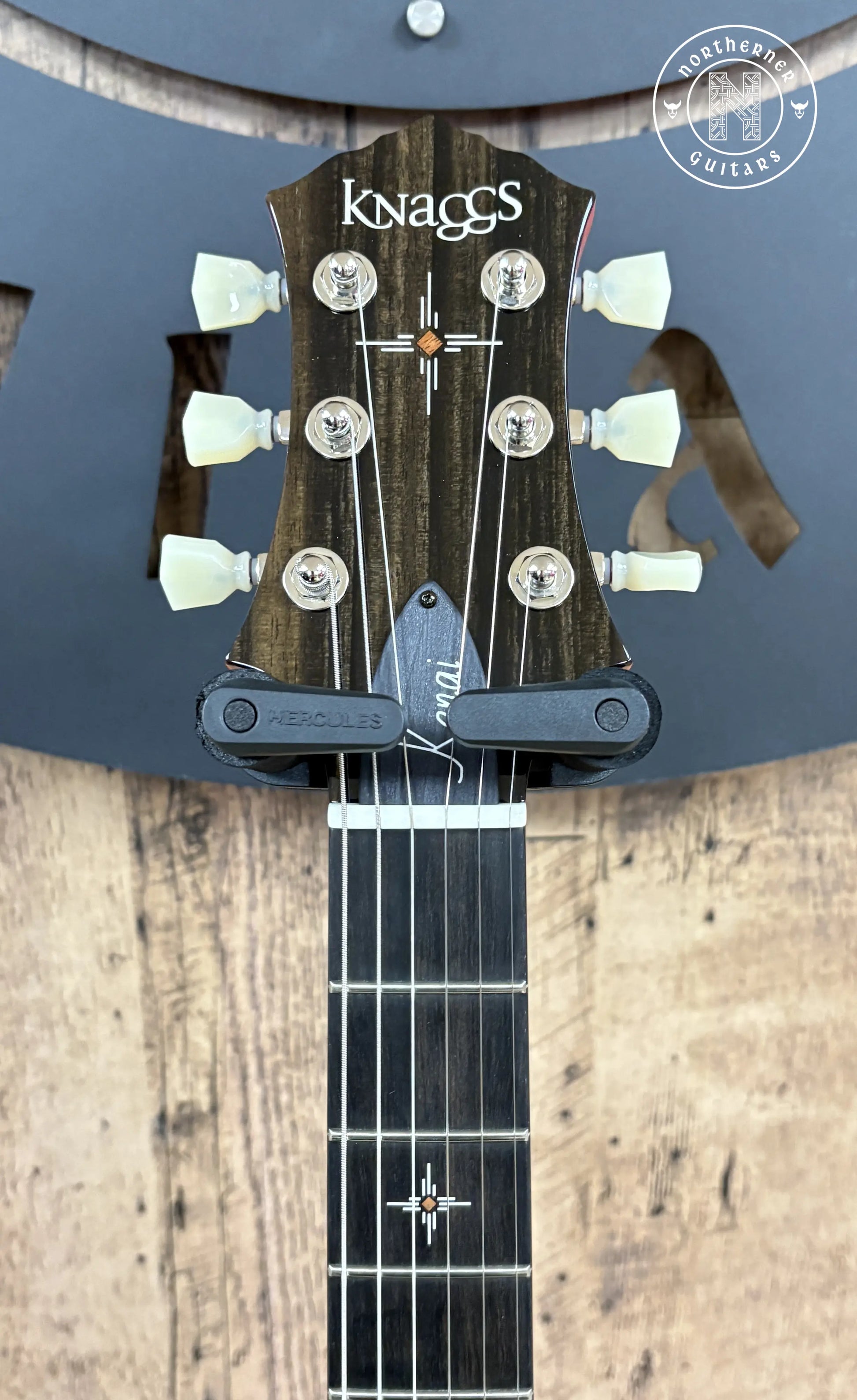 NEW Knaggs Kenai T1 Double Purfling 2025 Onyx Fade / Burgundy Fade w/ Matching Stained T1 Flame Maple Neck - Northerner Guitars