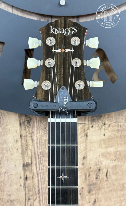 NEW Knaggs Kenai T1 Double Purfling 2025 Onyx Fade / Burgundy Fade w/ Matching Stained T1 Flame Maple Neck - Northerner Guitars