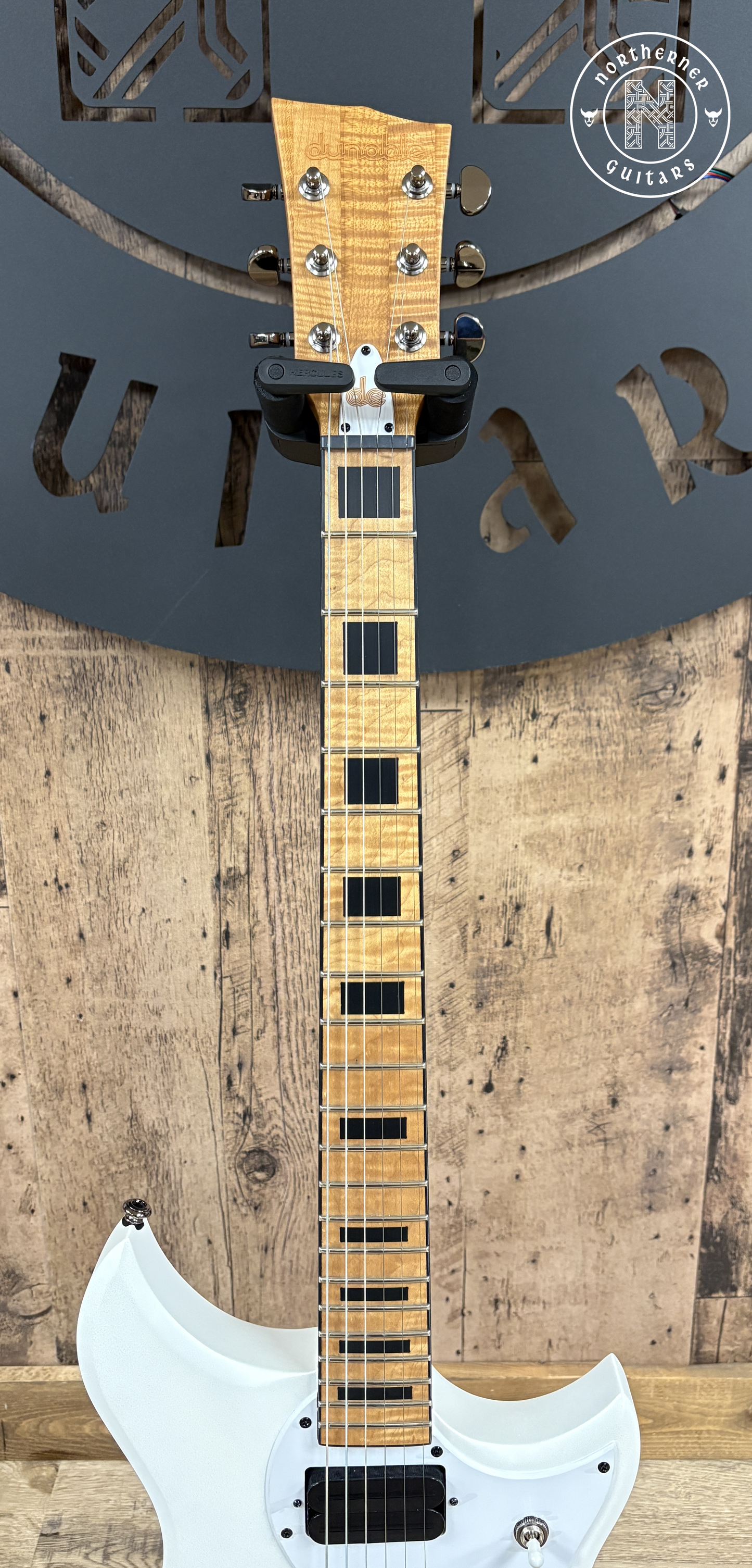 NEW Dunable DE Cyclops Matte Pearl White w/ Roasted Flame Maple Neck