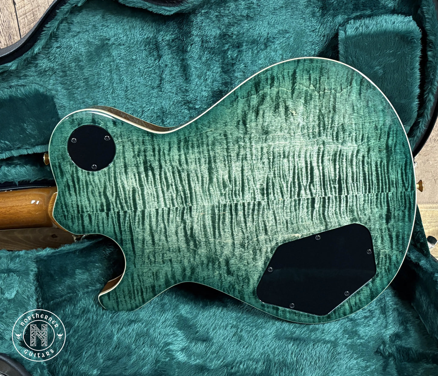NEW Knaggs SSC T1 Steve Stevens Signature 2025 Jade Burst w/ Matching Flame Maple Back Northerner Guitars