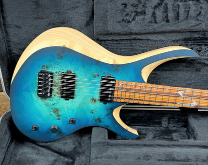 NEW Skervesen Chimera 6 28" Baritone Blue Burst