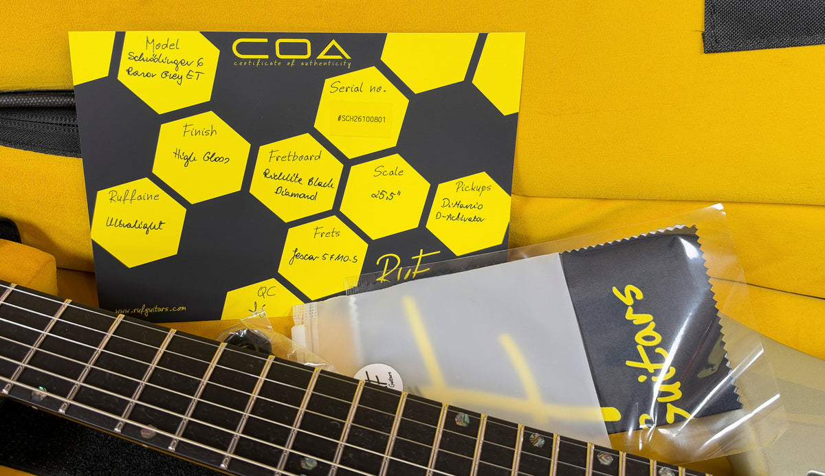 NEW Ruf Guitars Schrodinger 6 Evertune Razor Grey Metallic