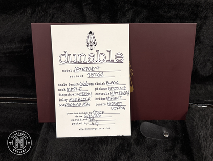 NEW Dunable Asteroid 7 Matte Black Swamp Ash