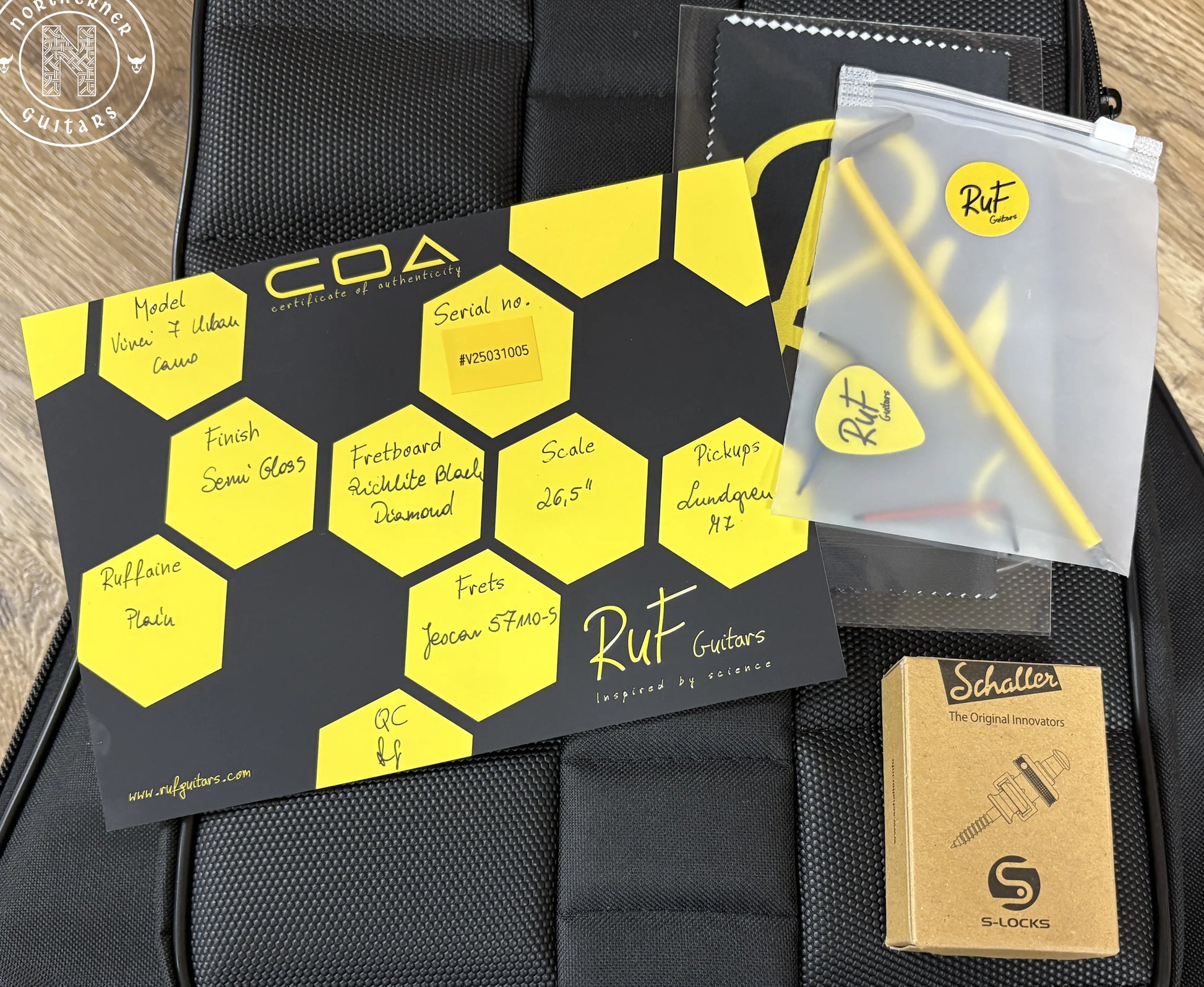 NEW Ruf Guitars Vinci 7 2025 Urban Camo Carbon - Northerner Guitars