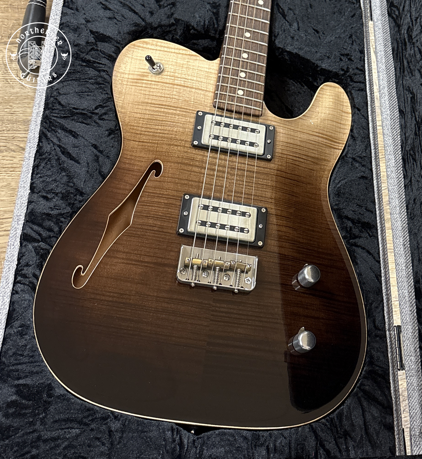 USED Patrick James Eggle Oz-T Carved Top Semi-Hollow