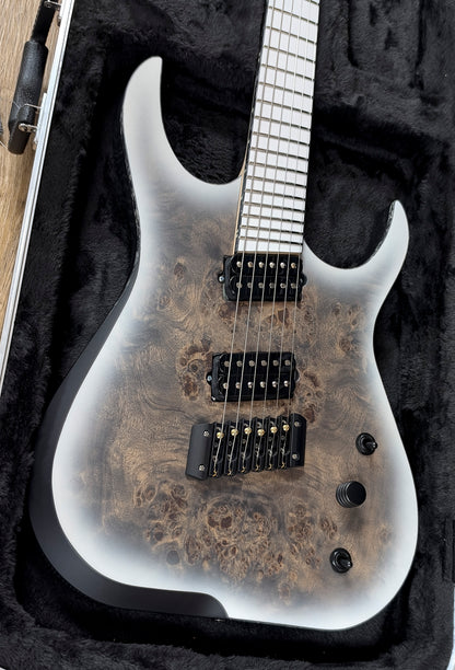 NEW  Skervesen Raptor 6FF Poplar Burl Natural / White Burst