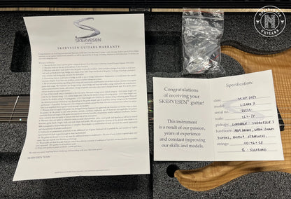 NEW Skervesen Lizard 7FF 2024 Mastergrade Flame Ash - Northerner Guitars