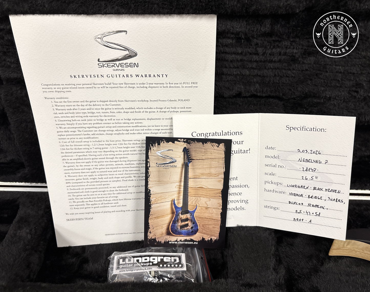 NEW Skervesen Nebelung 7 Baritone Lava Burst