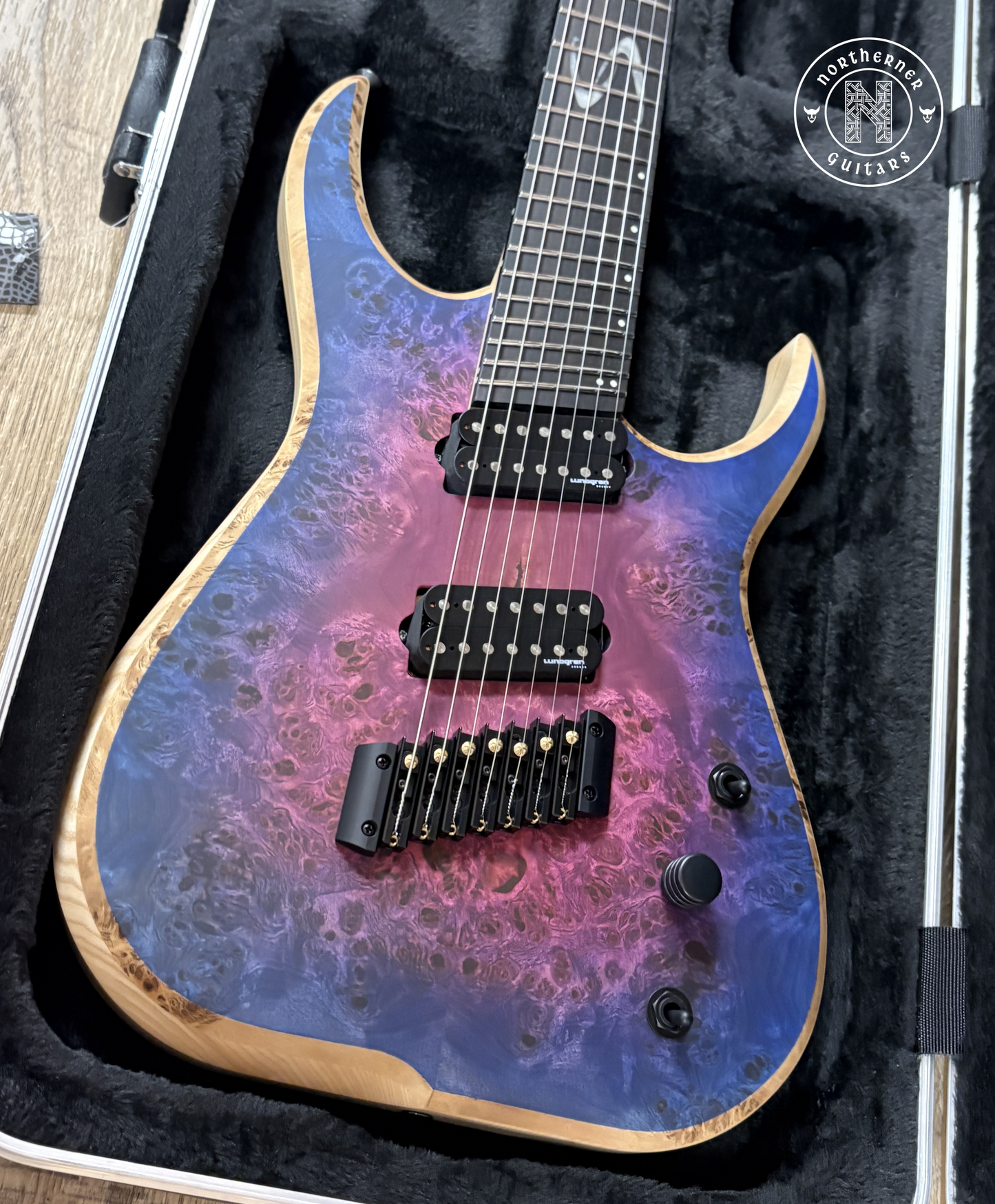 NEW Skervesen Raptor 7FF Set-Neck Purple Burst