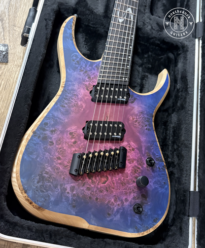 NEW Skervesen Raptor 7FF Set-Neck Purple Burst