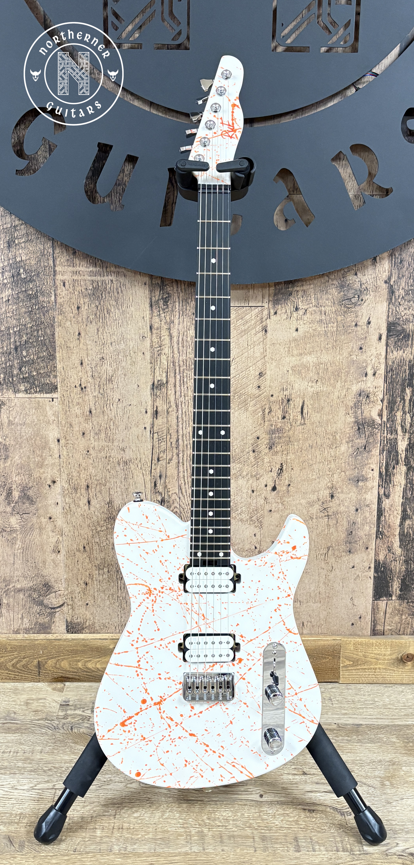 NEW Ruf Guitars Thales 6 White / Orange Splatter