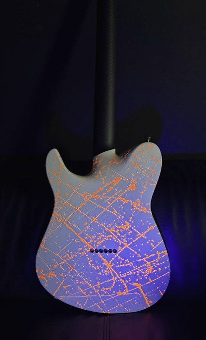 NEW Ruf Guitars Thales 6 White / Orange Splatter