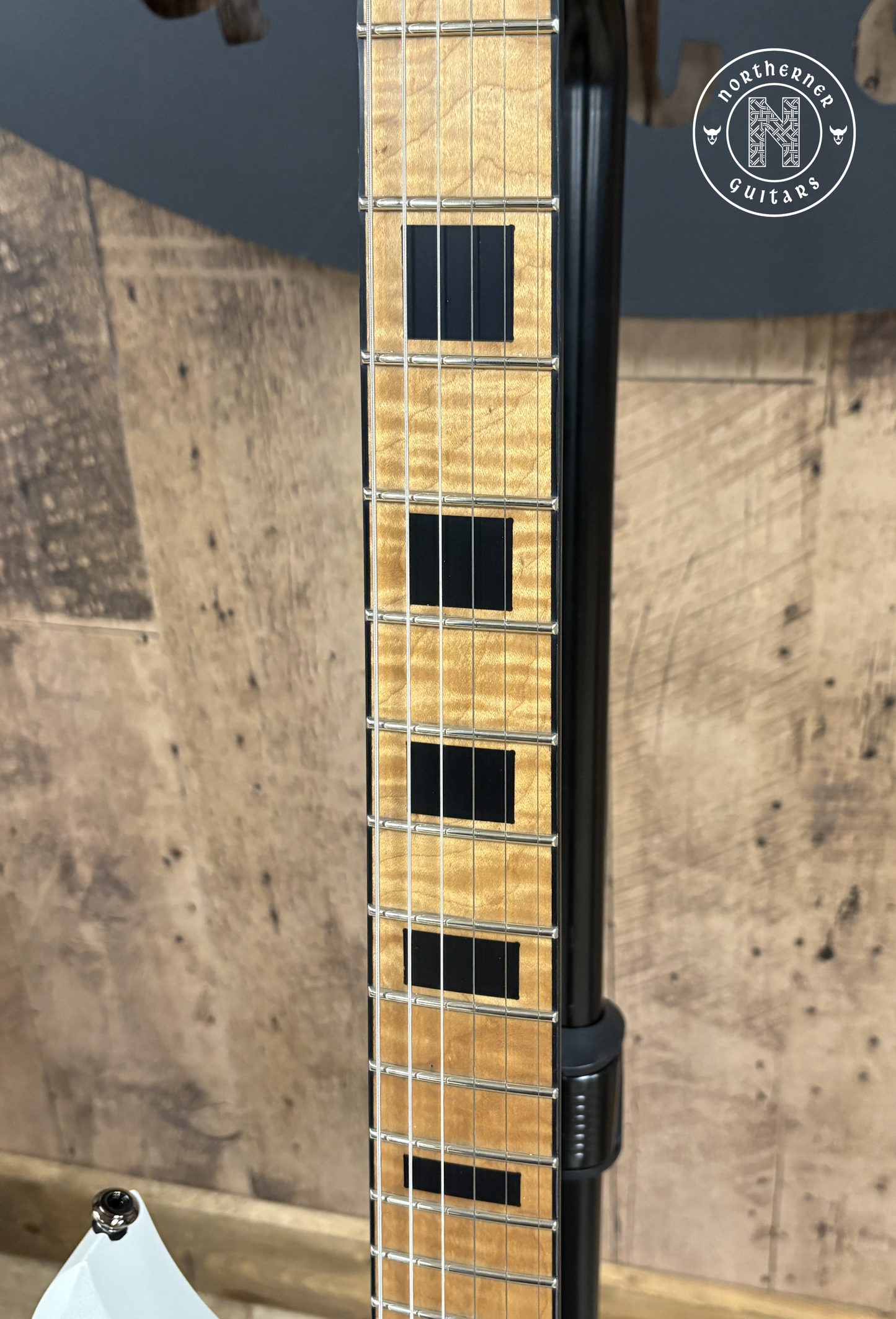 NEW Dunable DE Cyclops Matte Pearl White w/ Roasted Flame Maple Neck