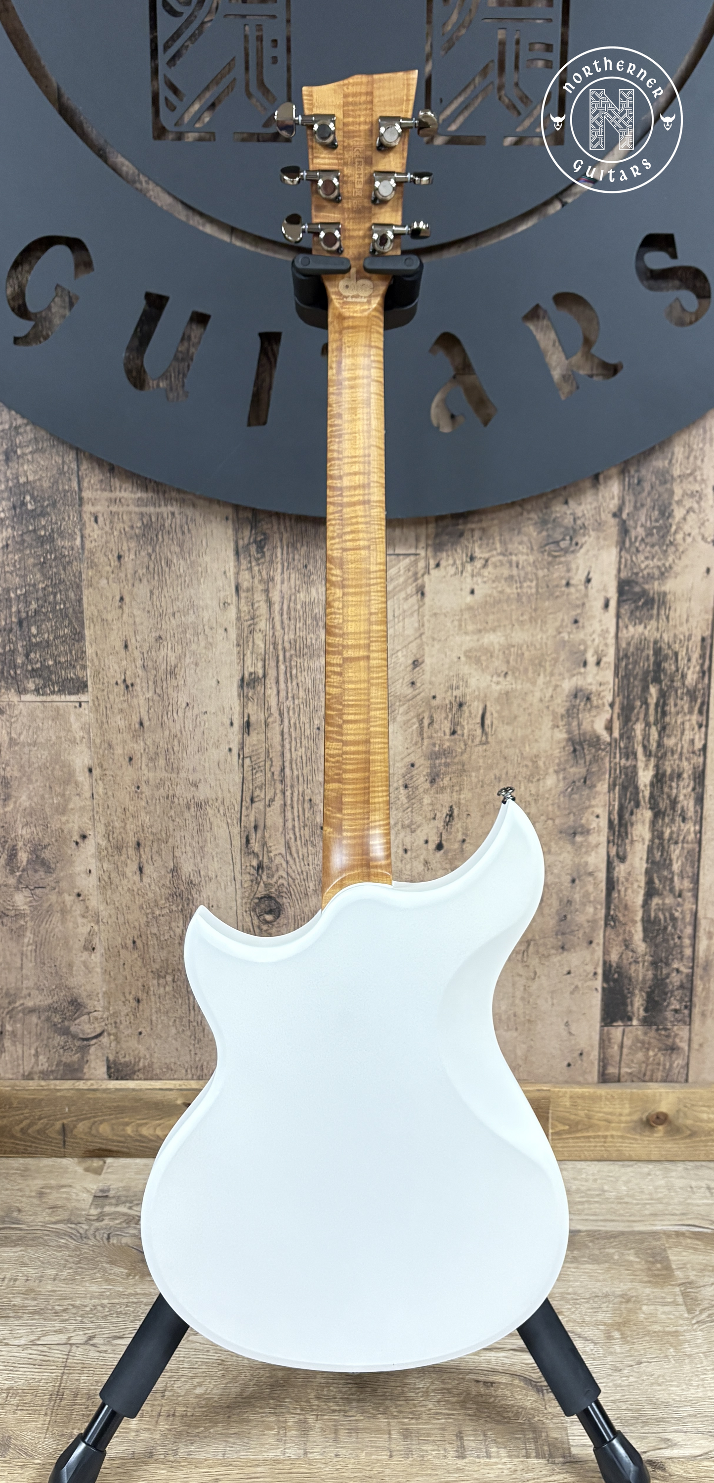 NEW Dunable DE Cyclops Matte Pearl White w/ Roasted Flame Maple Neck