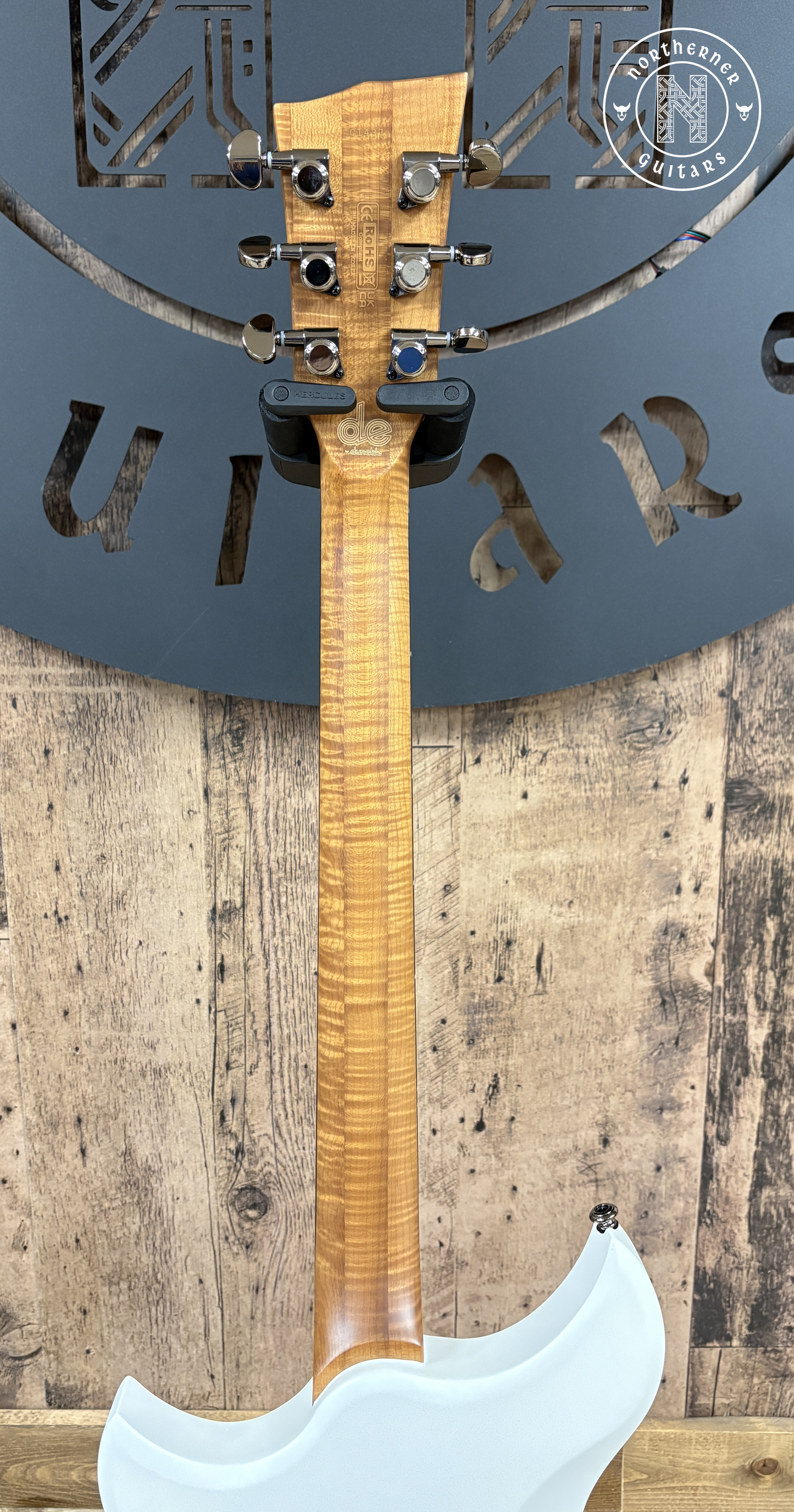 NEW Dunable DE Cyclops Matte Pearl White w/ Roasted Flame Maple Neck