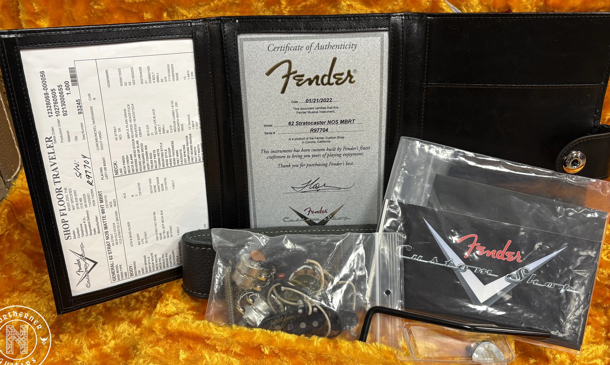 USED Fender Custom Shop Ron Thorn Masterbuilt '62 Stratocaster 2022 Matte White - Northerner Guitars