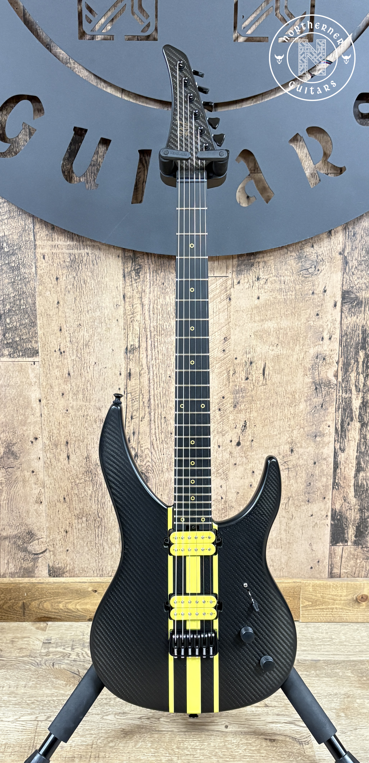 NEW Ruf Guitars Schrodinger 6 Open Carbon Yellow Racing Stripes