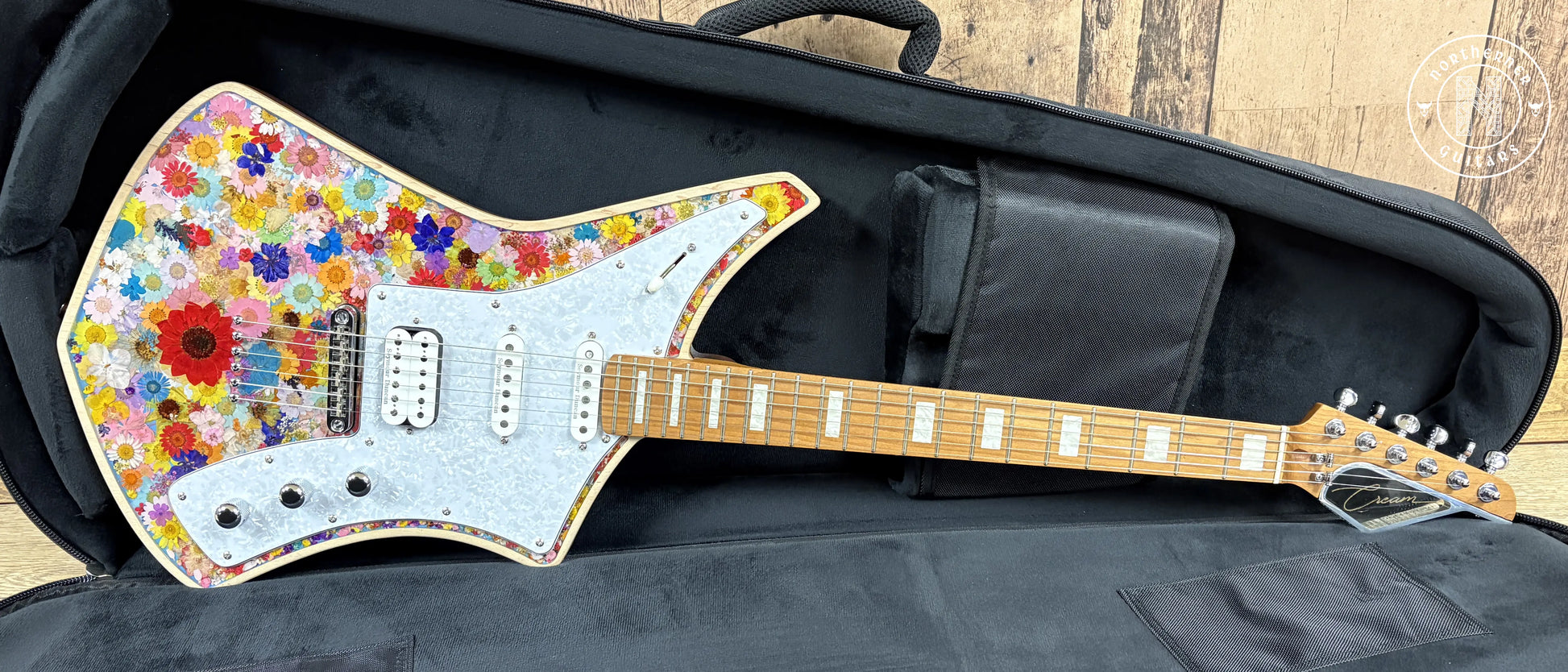 NEW Cream Guitars Revolver Deluxe "Milk" Series 2025 Natural Flowers - Northerner Guitars