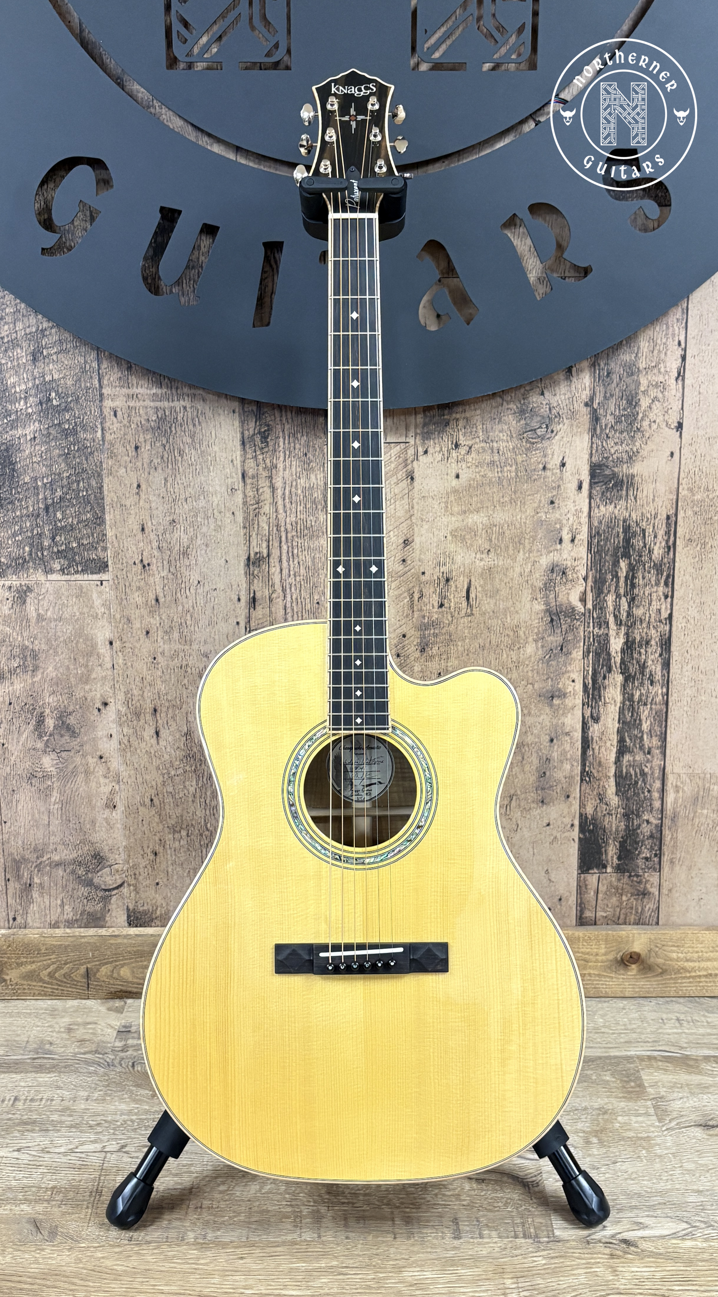 USED Knaggs Patuxent 2025 Curly Myrtle Back and Sides / Spruce Top