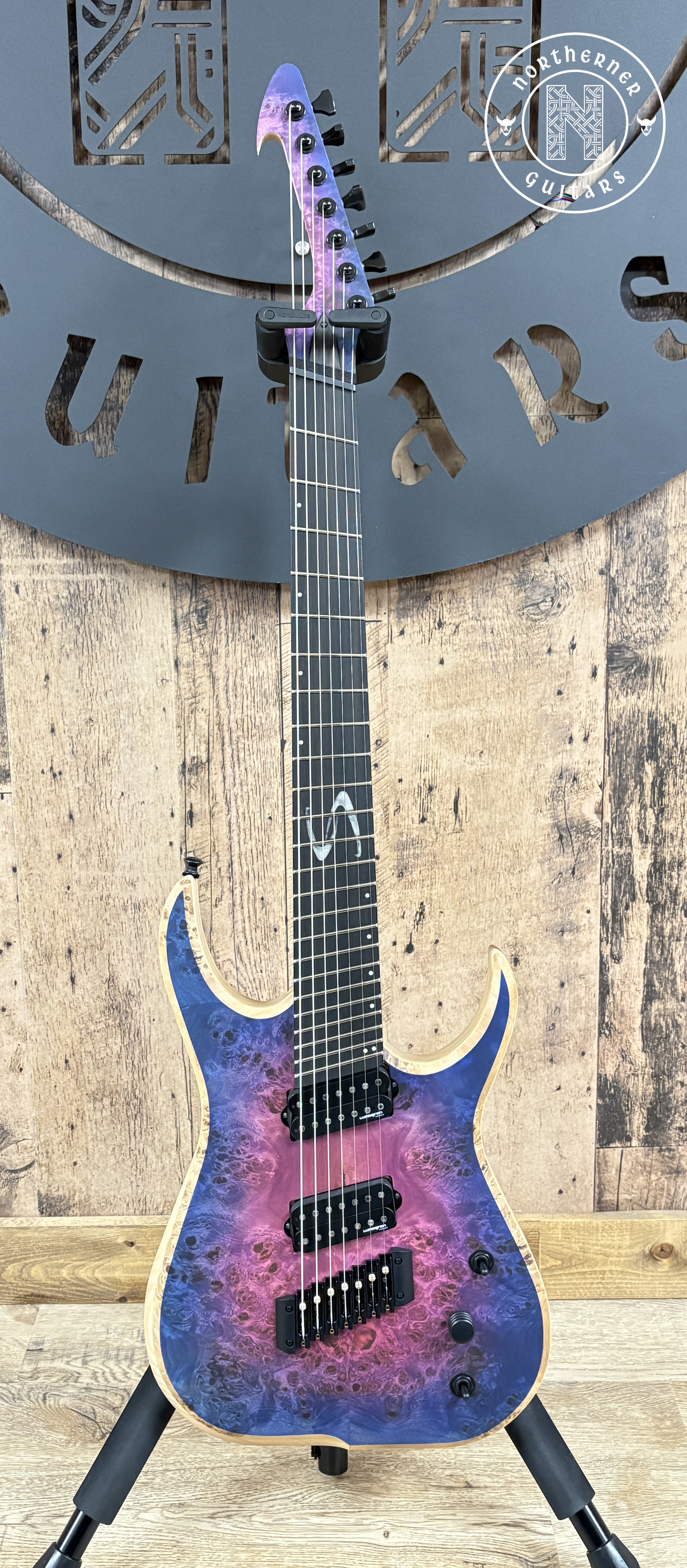 NEW Skervesen Raptor 7FF Set-Neck Purple Burst