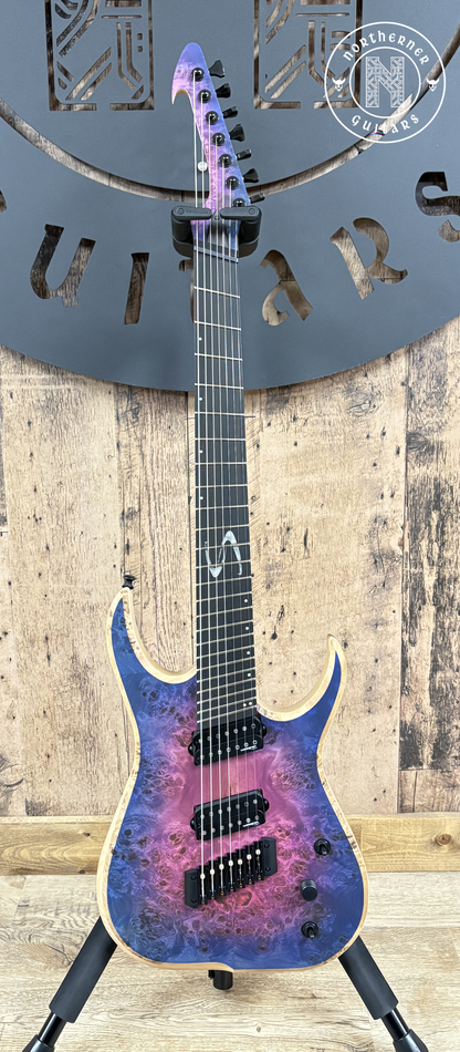 NEW Skervesen Raptor 7FF Set-Neck Purple Burst