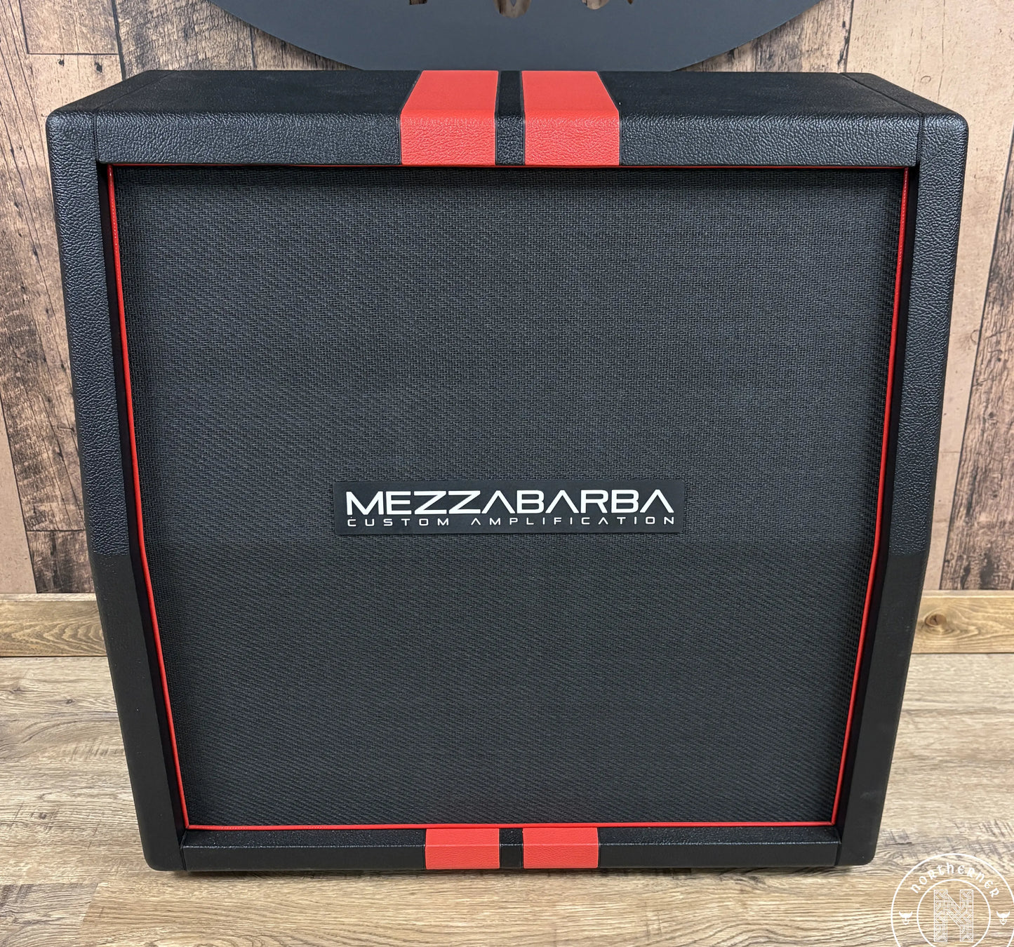 NEW Mezzabarba MZero 4x12 Cab 2025 Custom Black w/ Red Racing Stripes Tolex - Northerner Guitars