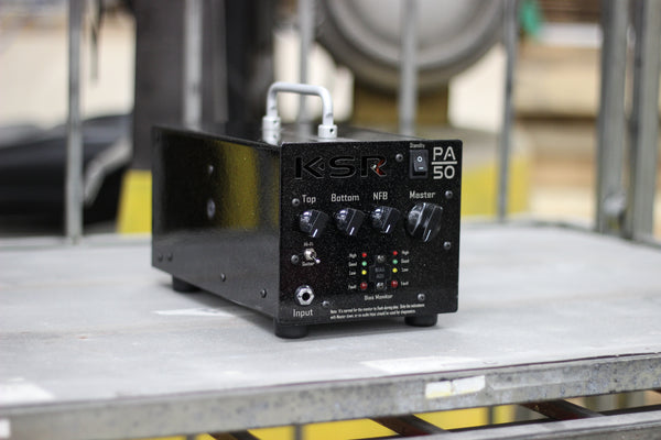 NEW KSR Amplification PA50 Compact Power Amp 6L6 Standard Black Sparkle