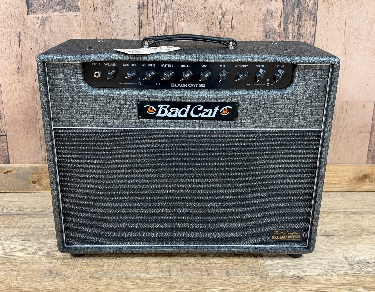 NEW Bad Cat Black Cat 30 1x12 Combo Mark Sampson Mod Shop Edition Pewter Trout Bronco Tolex
