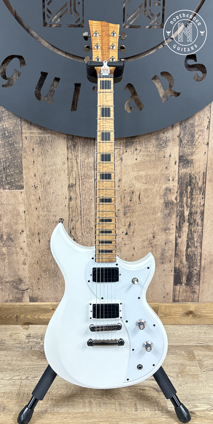 NEW Dunable DE Cyclops Matte Pearl White w/ Roasted Flame Maple Neck