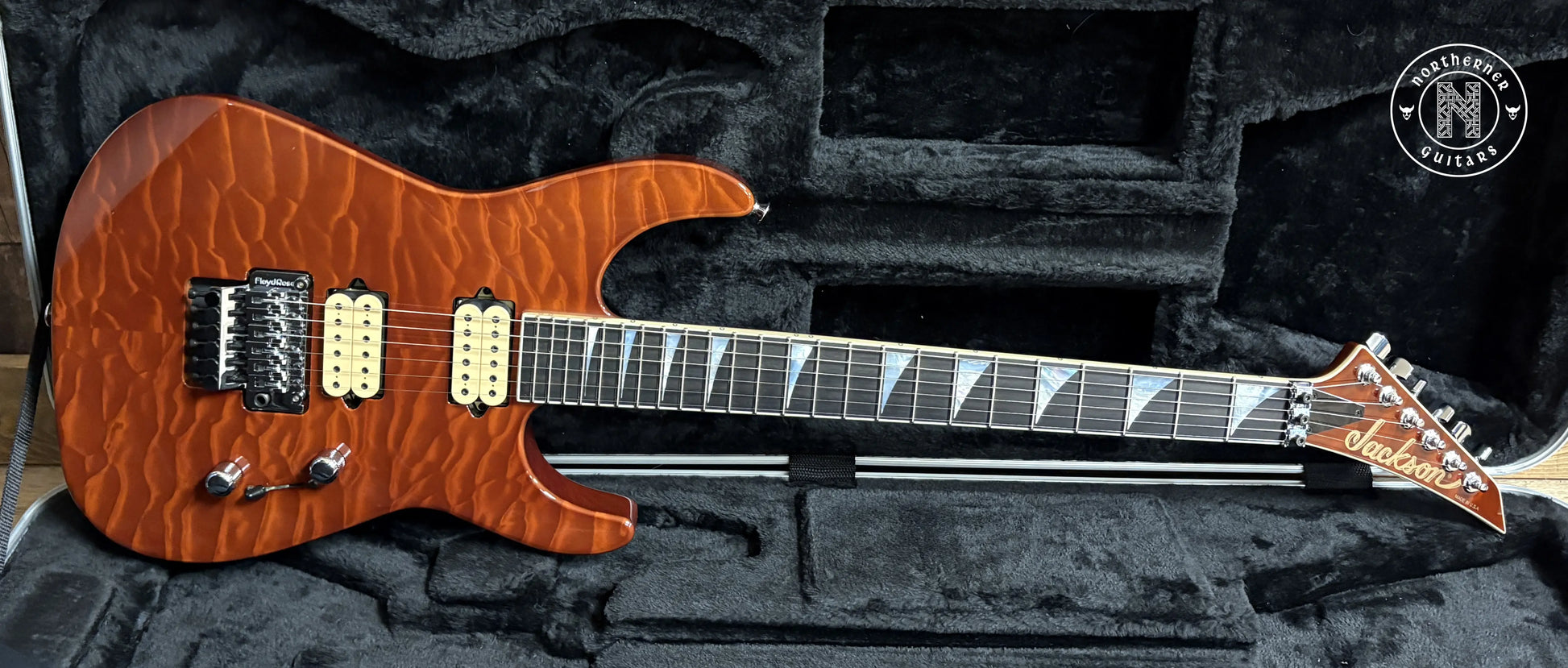USED Jackson USA Custom Shop Limited Edition Soloist 2024 Quilt Maple Top - Root Beer Northerner Guitars