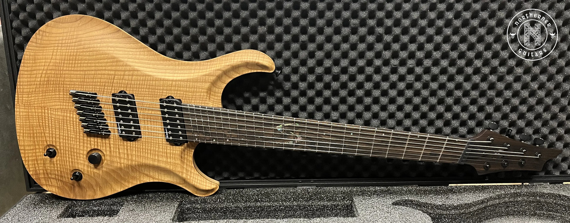 NEW Skervesen Lizard 7FF 2024 Mastergrade Flame Ash - Northerner Guitars