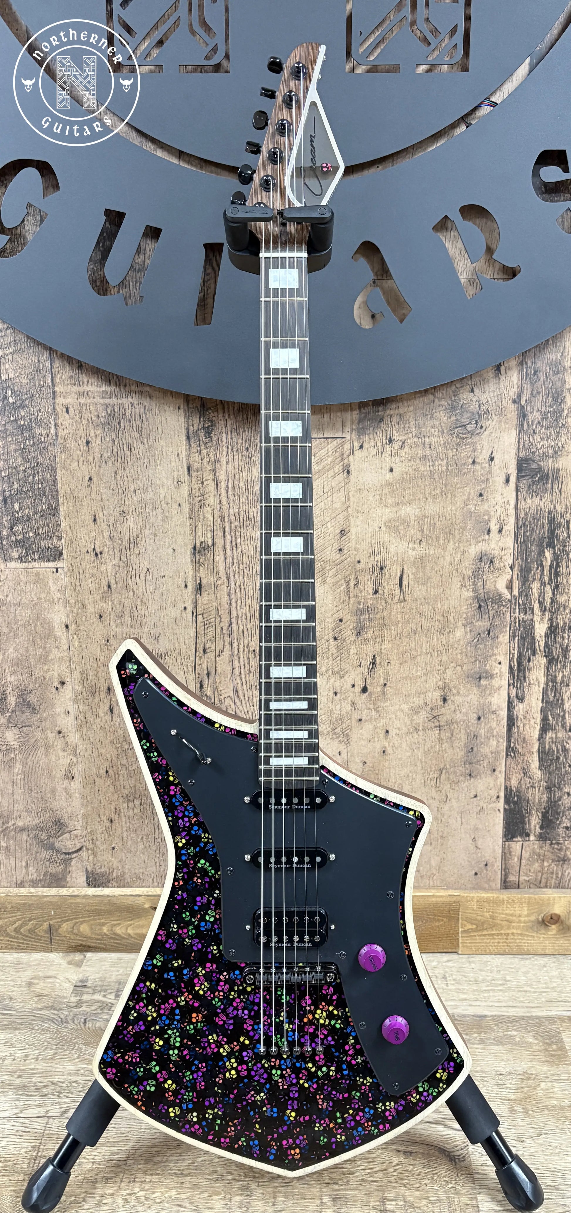 NEW Cream Guitars Revolver Standard "Milk" Series 2025 Neon Skulls - Northerner Guitars