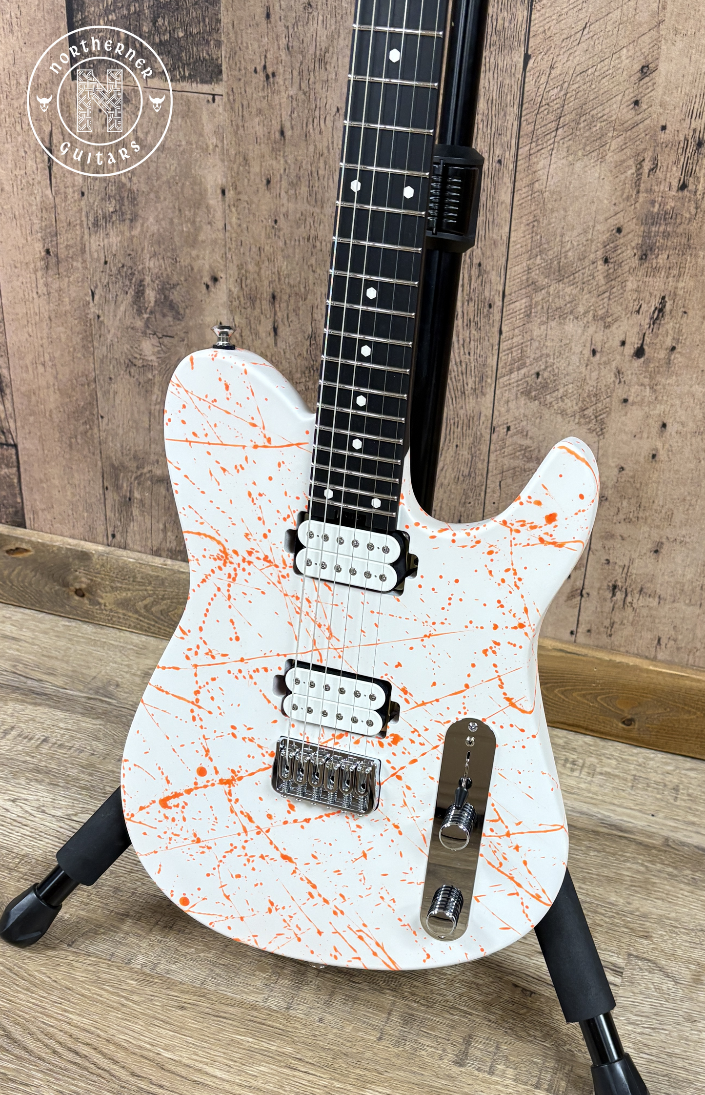 NEW Ruf Guitars Thales 6 White / Orange Splatter