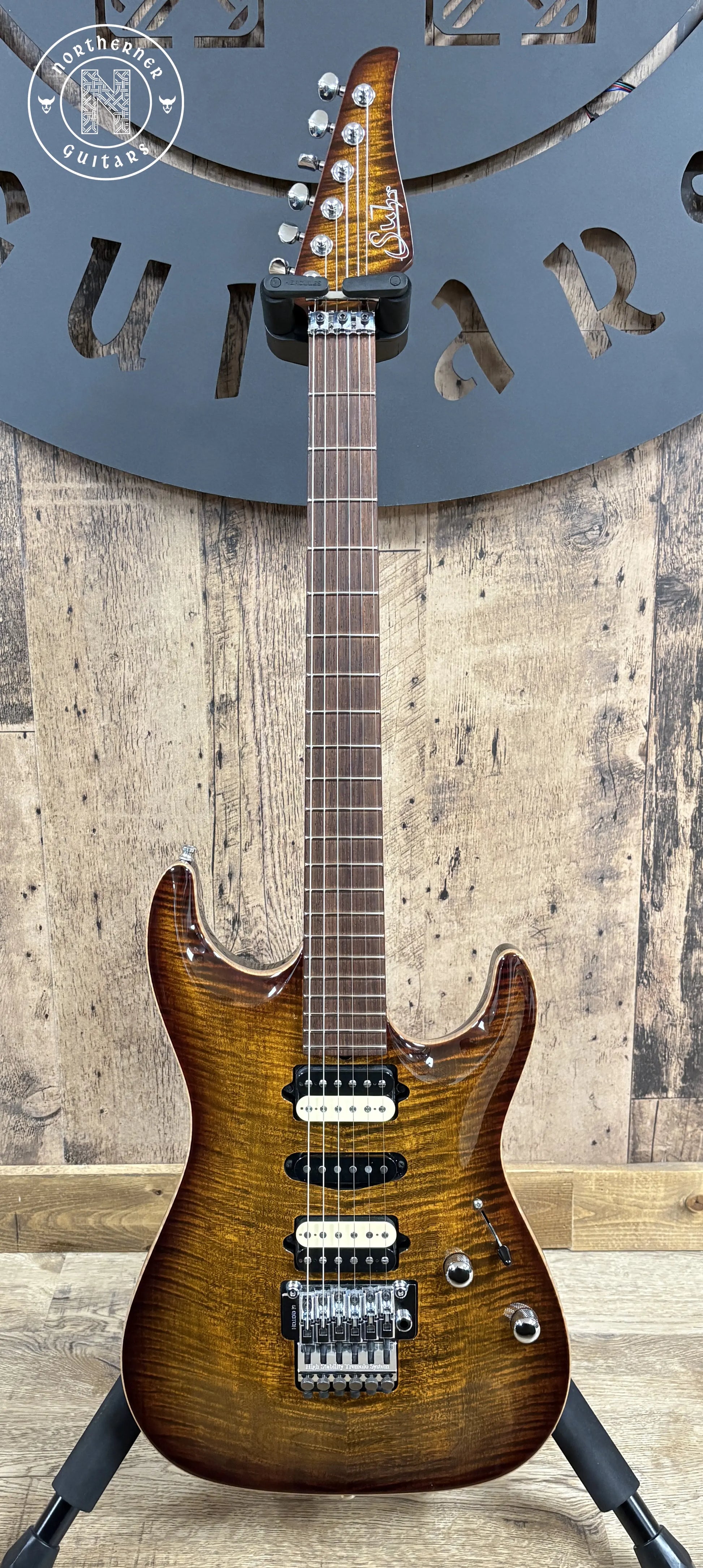 USED Suhr Custom Shop Standard Carve Top Bengal Burst w/ Brazilian Rosewood Fretboard - Northerner Guitars