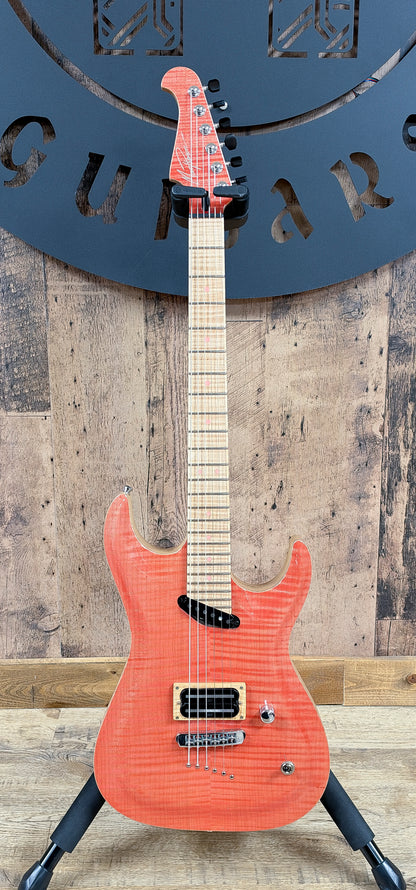USED MacPherson Guitars Rogue Custom Shop Pink Flame Maple Carved Top