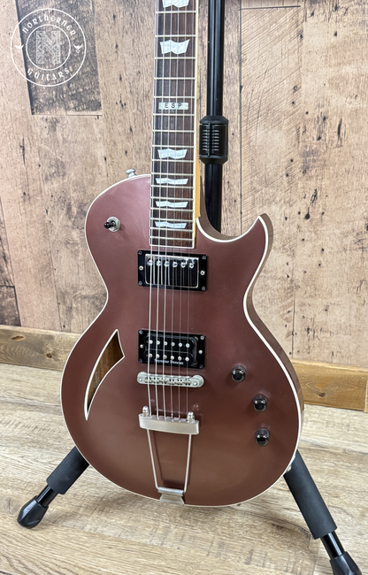 USED ESP Eclipse Semi-Hollow 1995 Metallic Rose Gold