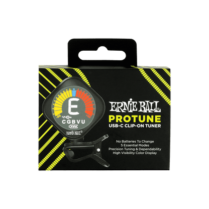 Ernie Ball ProTune USB-C Rechargeable Clip-on Tuner