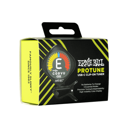 Ernie Ball ProTune USB-C Rechargeable Clip-on Tuner