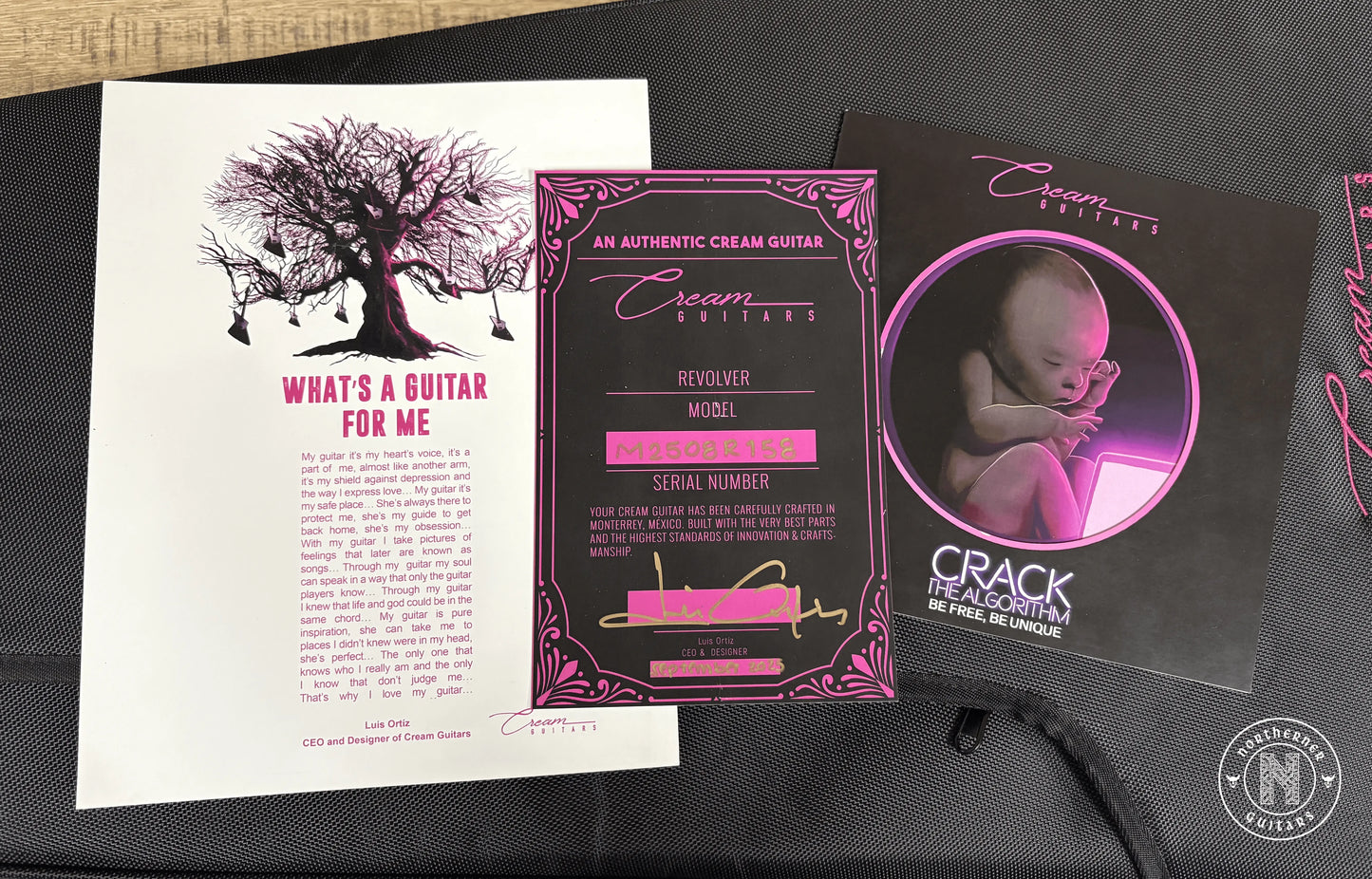 NEW Cream Guitars Revolver Deluxe "Milk" Series 2025 Natural Flowers - Northerner Guitars