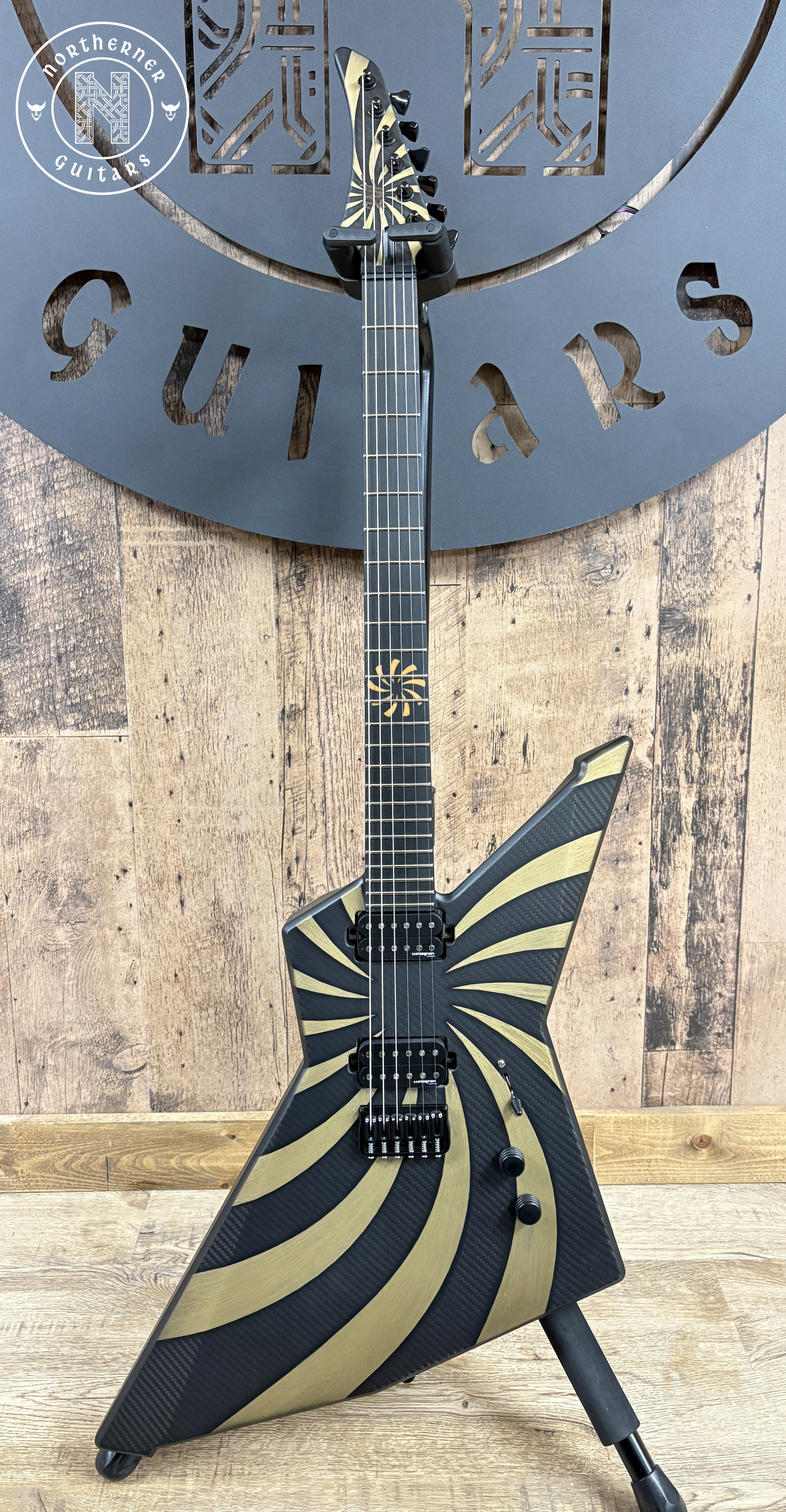 NEW Ruf Guitars Euler 6 2025 Satin Gold Sun Stripes Open Carbon