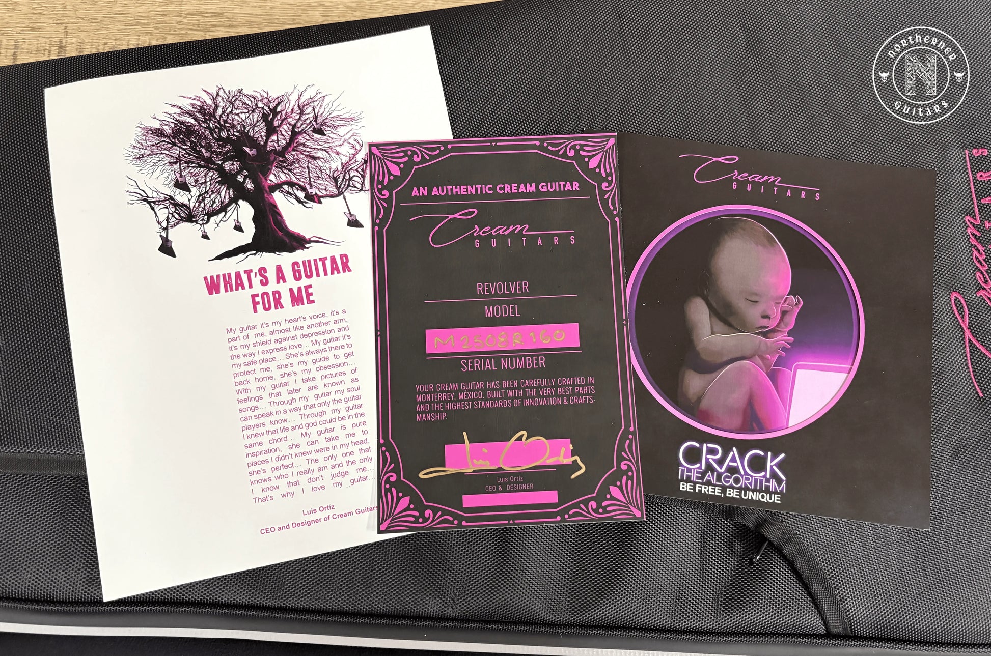 NEW Cream Guitars Revolver Standard "Milk" Series 2025 Neon Skulls - Northerner Guitars